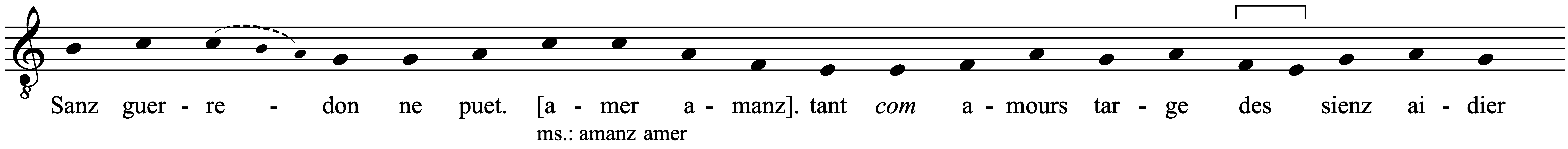 Work musical notation